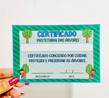 Certificado Dia da Árvore